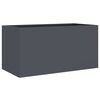 vidaXL Vaso/floreira 62x30x29 cm a&ccedil;o antracite