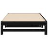 vidaXL Sof&aacute;-cama de puxar 2x(90x200) cm pinho maci&ccedil;o preto