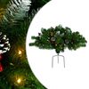 vidaXL &Aacute;rvore de Natal artificial de exterior pr&eacute;-iluminada PVC verde