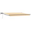 vidaXL Toldo retr&aacute;til manual com LEDs 4,5 &times; 3 m