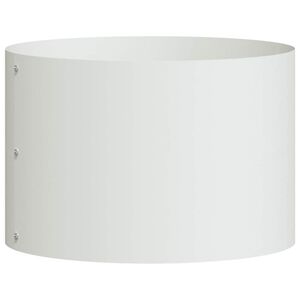 vidaXL Anel de Vaso Branco 30 x 30 x 20 cm A&ccedil;o laminado a frio