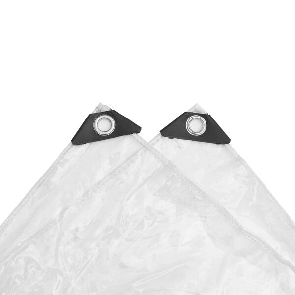 vidaXL Tarpaulina Transparente 5 x 5 m PVC
