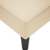 vidaXL Chaise lounge com tecido creme para apoio de bra&ccedil;o direito