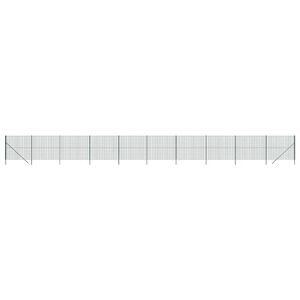 vidaXL Cerca de malha de arame 1,4x25 m a&ccedil;o galvanizado verde