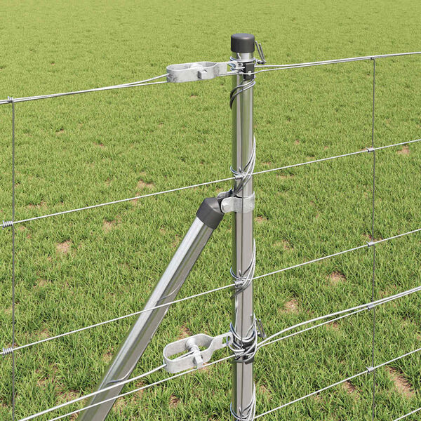 vidaXL Poste de Cerca Galvanizado 50 x 0,8 m A&ccedil;o