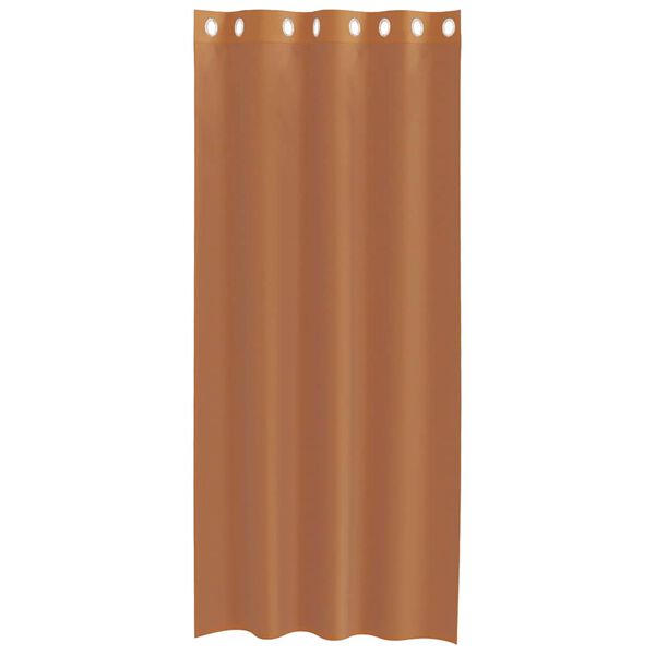 vidaXL Cortinas de voile com ilhós 2 pcs terracota