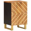 vidaXL Arm&aacute;rio casa banho 38x33,5x58cm mangueira maci&ccedil;a castanho/preto