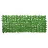 vidaXL Tela de varanda com folhas verdes 200x75 cm