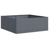 vidaXL Vaso/floreira 80x80x30 cm a&ccedil;o antracite