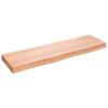 vidaXL Bancada p/ WC 100x30x(2-6) cm madeira maci&ccedil;a tratada castanho
