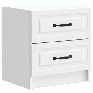 vidaXL Arm&aacute;rio de Cabeceira com gaveta Branco 43 x 34,5 x 44,5 cm