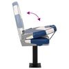 vidaXL 2 pcs conjunto assento de barco dobr&aacute;vel com encosto alto