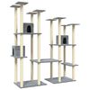 vidaXL &Aacute;rvore p/ gatos c/ postes arranhadores sisal 174 cm cinza-claro