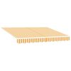 vidaXL Toldo Retr&aacute;til Manual Amarelo 300 x 200 cm tecido