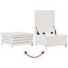 vidaXL 8 pcs conj. lounge de jardim c/ almofad&otilde;es pinho maci&ccedil;o branco