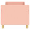 vidaXL Estrutura de Cama para Crian&ccedil;a com Cabeceira Rosa 70 x 140 cm