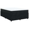 vidaXL Cama com molas/colch&atilde;o 160x200 cm veludo preto