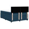 vidaXL Cama boxspring com colch&atilde;o 140x190 cm veludo azul