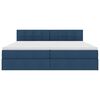 vidaXL Cama com arruma&ccedil;&atilde;o e colch&atilde;o com colch&atilde;o Azul 200 x 200 cm