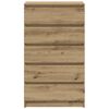 vidaXL Armário gavetas 60x36x103 cm deriv. madeira carvalho artisiano