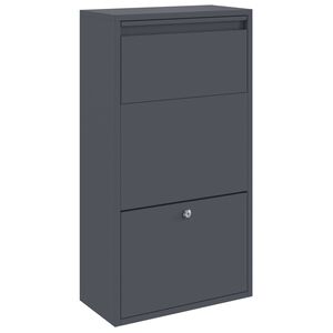 vidaXL Caixa para entrega de pacotes Antracite 44 x 22 x 82 cm A&ccedil;o