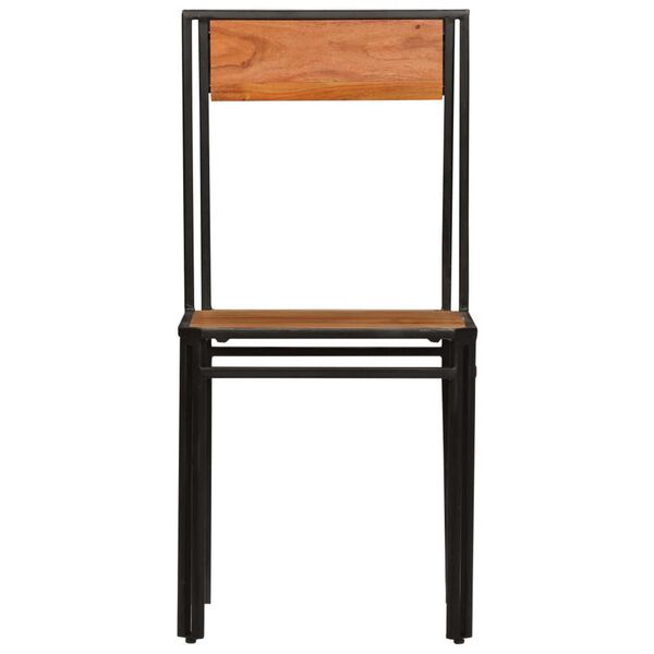 vidaXL Cadeiras de jantar 4 pcs madeira de acácia maciça