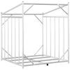 vidaXL Rack de lenha tampa de chuva 100,5x80,5x110,5cm a&ccedil;o galvanizado