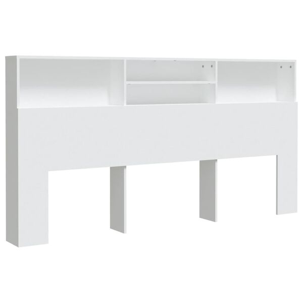 vidaXL Arm&aacute;rio de cabeceira 200x19x103,5 cm branco