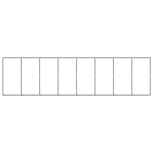 vidaXL Canil de exterior 14,75 m&sup2; a&ccedil;o