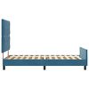 vidaXL Cama Box com cabeceira Azul Escuro 90 x 190 cm Veludo