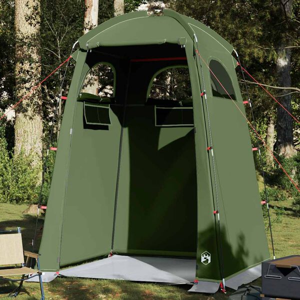 vidaXL Tenda para duche impermeável verde azeitona