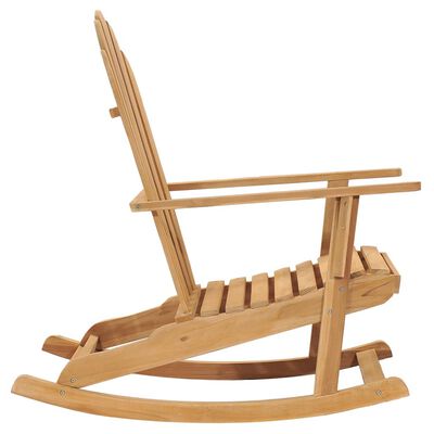 vidaXL Cadeira Adirondack de baloiçar madeira de teca maciça