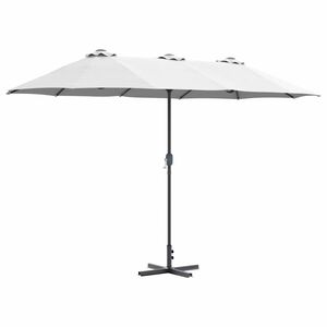 vidaXL Guarda-sol de Jardim 370 x 197 x 239 cm Poli&eacute;ster e Alum&iacute;nio