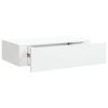 vidaXL Prateleira de parede com gaveta MDF 40x23,5x10 cm branco