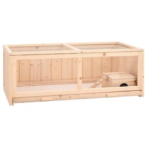 vidaXL Gaiola para hamster 104x52x38 cm madeira de abeto maci&ccedil;a