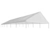 vidaXL Teto para tenda de festas 6 x 12 m branco