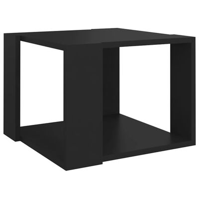 vidaXL Mesa de centro 40x40x30 cm madeira processada preto