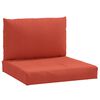 vidaXL Almofad&otilde;es de paletes 2 pcs mesclado tecido vermelho