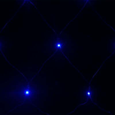 vidaXL Rede luzes de natal 3x3 m 306 luzes LED int/ext azul