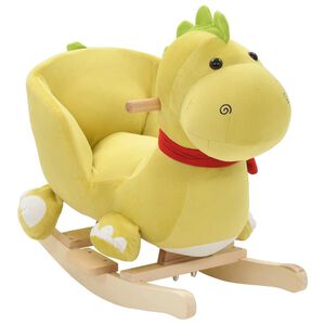 vidaXL Animal de baloi&ccedil;ar drag&atilde;o em pel&uacute;cia 60x32x53cm verde lima