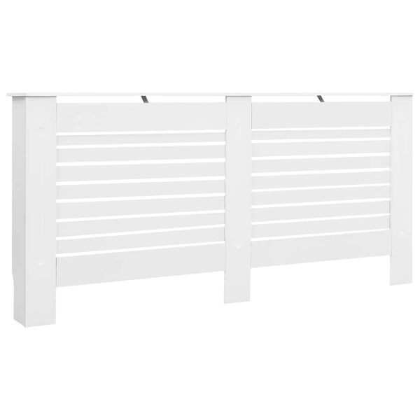 vidaXL Cobertura de radiador 172x19x81,5 cm MDF branco