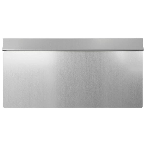 vidaXL Cerca de Caracol Prateado 50 x 3,5 x 25 cm A&ccedil;o Galvanizado