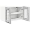 vidaXL Arm&aacute;rio suspenso com porta 2 pcs Cinza Sonoma 60 x 31 x 40 cm