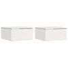 vidaXL Mesa-de-cabeceira 2 unid. Branco 37 x 35 x 18,5 cm