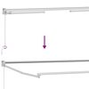 vidaXL Toldo Retr&aacute;til Manual Branco 4 x 2 m