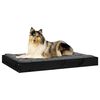 vidaXL Cama para c&atilde;es 91,5x64x9 cm madeira de pinho maci&ccedil;a preto