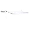 vidaXL Toldo Retr&aacute;til El&eacute;trico Branco 3 x 2,5 m