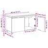 vidaXL Banco de Hall com almofada com porta Cinzento 80 x 46 x 46 cm