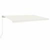 vidaXL Toldo retr&aacute;til manual 500x300 cm cor creme