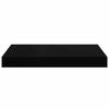 vidaXL Prateleiras de parede suspensas 2 pcs 40x23x3,8cm MDF preto